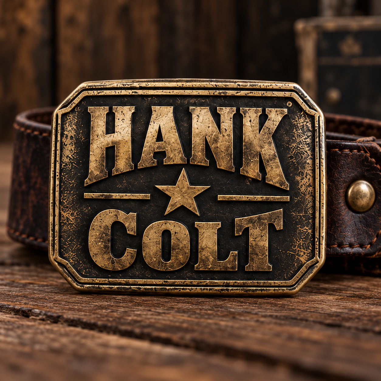 Hank Colt belt buckle